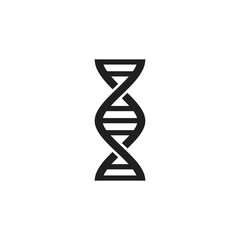 DNA flat design logo template