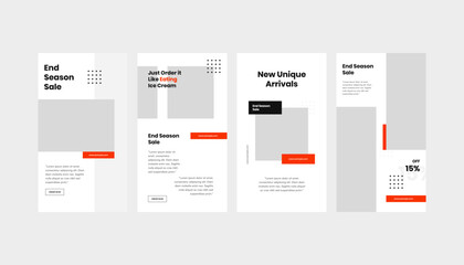 Elevate Your Style with Our Set of Minimal Man Fashion Standee Roll-Up Banner and Social Media Story Templates