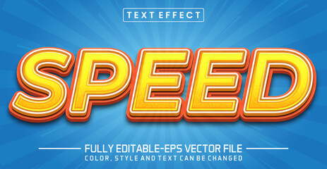 Editable Speed text style effect - Speed text style theme.