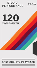 White VHS Cassette Cover Template 120