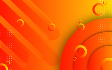 Orange gradient geometric shape background