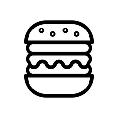 Burger Icon Line Style