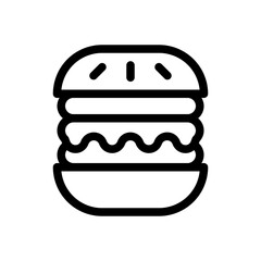 Burger Icon Line Style