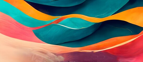 Abstract luxury Wave colorful background. Mysterious beautiful shiny colorful texture backdrop