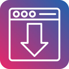 Webpage Download Icon Style