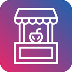 Drinks Stall Icon Style