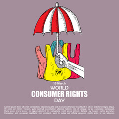 World Consumer Rights Day, 15 March, Poster and banner