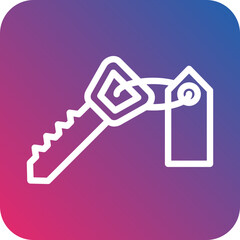 Room Key Icon Style