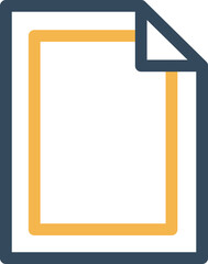 File Outline Vector Icon
