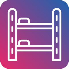 Bunk Bed Icon Style