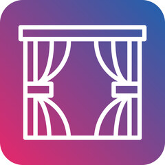 Curtains Icon Style