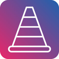 Traffic Cone Icon Style