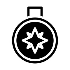 Compass Icon Glyph Style