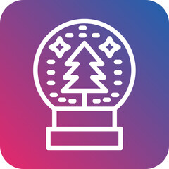 Snow Globe Icon Style