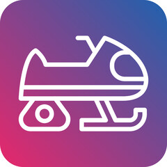 Snowmobile Icon Style