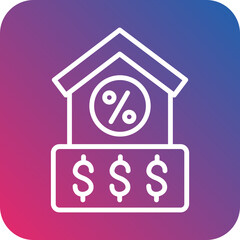 House Loan Icon Style