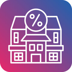 House Discount Icon Style
