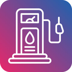 Gas Station Icon Style
