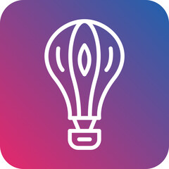 Fototapeta premium Air Ballon Icon Style