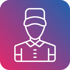 Delivery Man Icon Style
