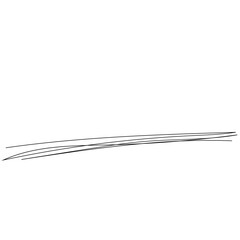 Scribble underline vector illustration in thin line design