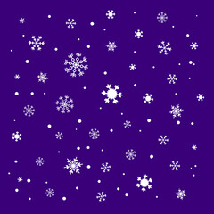 New Year snowflake background