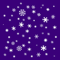 New Year snowflake background