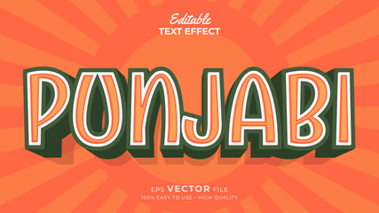 editable text effect - India republic day style theme