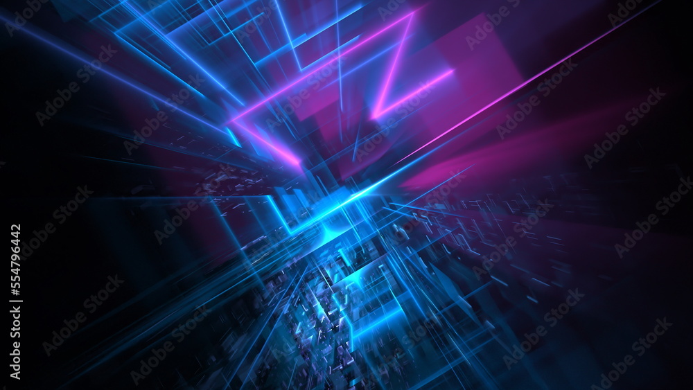 Poster digital technologies, cloud computing, digital future, information transfer. abstract technology big