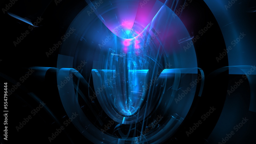 Poster digital technologies, cloud computing, digital future, information transfer. abstract technology big