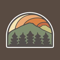 Awesome nature graphic illustration vector art t-shirt design