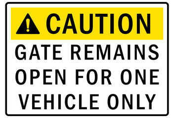 Fototapeta premium Gate sign and labels