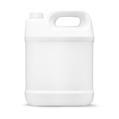 White Detergent Gallon bottle isolated