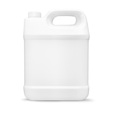 White Detergent Gallon bottle isolated