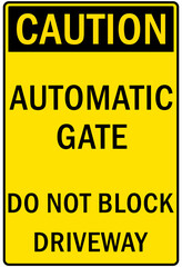Fototapeta premium Gate sign and labels