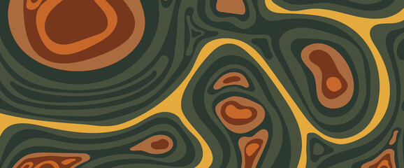 Abstract topographic contour in lines and contours.