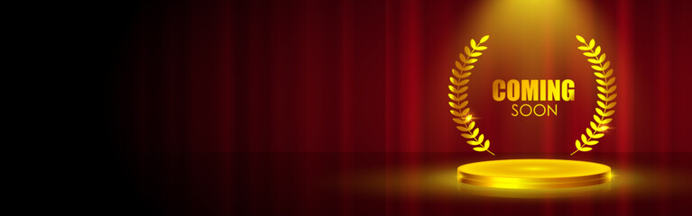vector illustration for coming soon banner flyer poster