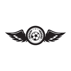 Soccer club logo vector icon