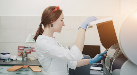 doctor specialist in gloves