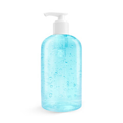 Cosmetic gel bottle isolated