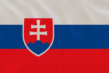 Fototapeta premium National flag of Slovakia. Background with flag of Slovakia.