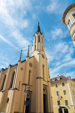 Germany, Bavaria, Passau, Exterior of City Parish Church of Saint Matthew