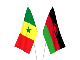 Republic of Senegal and Malawi flags