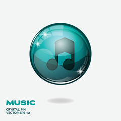 Music 3D Buttons