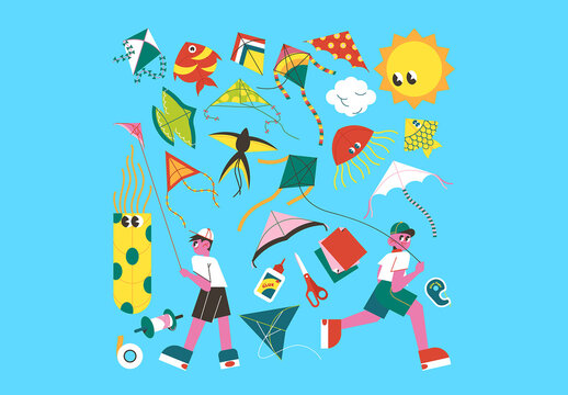 Kite Illustration Asset