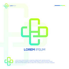 Minimalist medical healthcare logo design