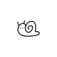 Snail logo template vector icon illustration