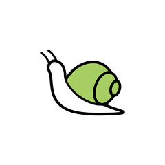 Snail logo template vector icon illustration