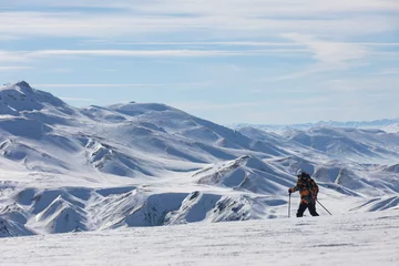 Fotobehang Palandöken Ski Center in the Winter Season Photo, Palandoken Mountain Erzurum, Turkey © raul77