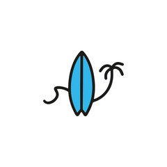 Holiday Vacation Hawaii Paradise Island Travel Logo Design